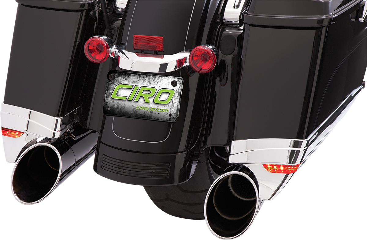 CIRO Saddlebag Extensions - FLHT '97-'13 - Chrome 40100