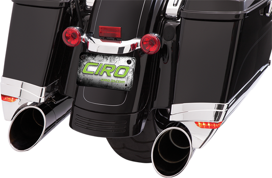 CIRO Saddlebag Extensions - FLHT '97-'13 - Chrome 40100