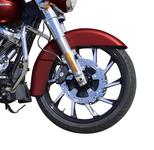 COASTAL MOTO Front Wheel - Hurricane 3D - Dual Disc/No ABS - Black - 21"x3.50" - '08+ FL 3D-HUR213BC