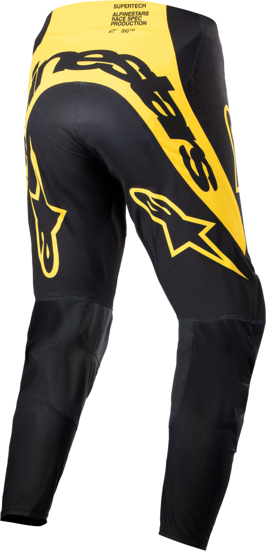 Supertech Ward Pants Black/Yellow Sz 40