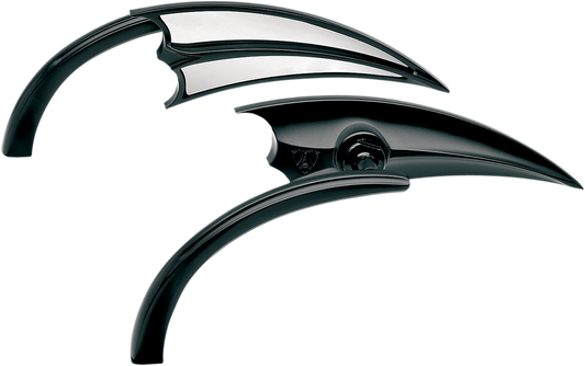 ARLEN NESS Scoop Triangle Mirror - Black - Left 13-028