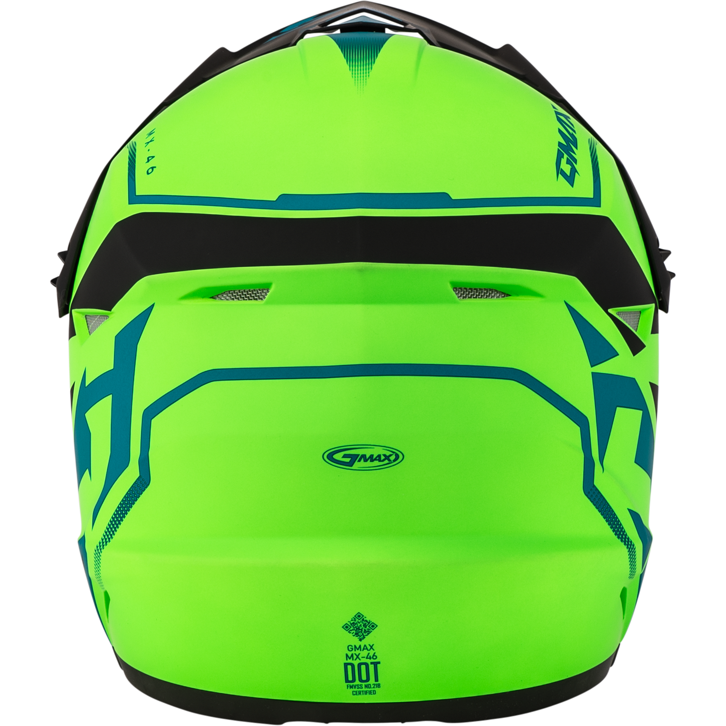 Mx 46 Compound Helmet Matte Hi Vis Green/Blk/Blue Md