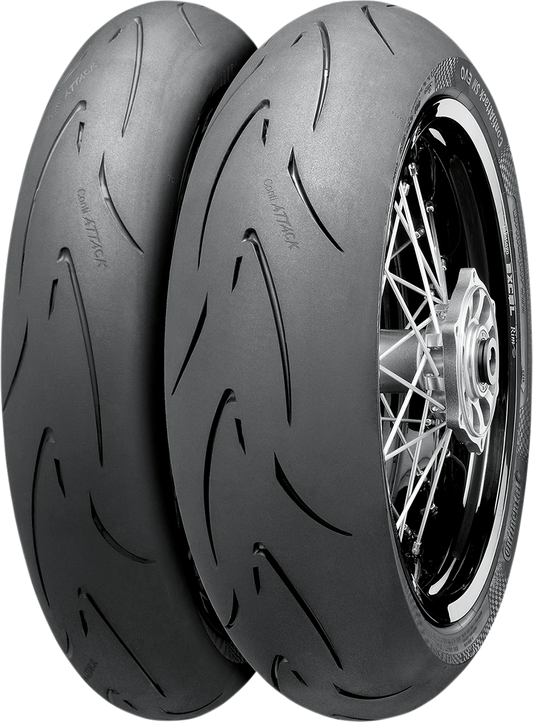 CONTINENTAL Tire - ContiAttack SM Evo - Rear - 140/70R17 - 66H 02445750000