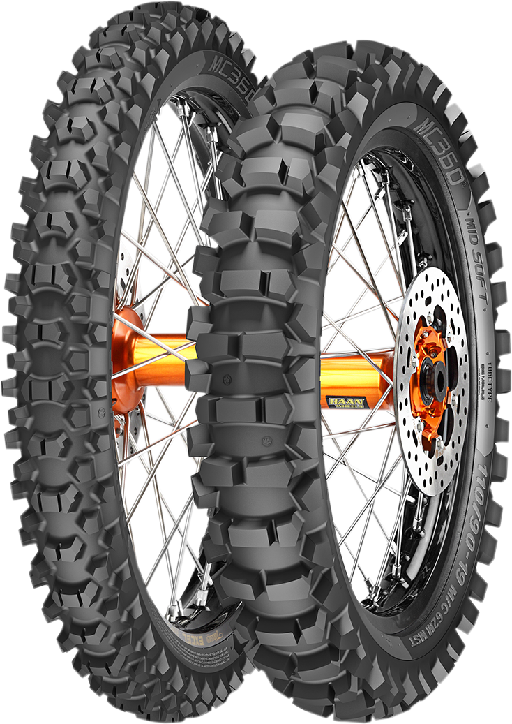 METZELER Tire - MC360* Mid-Soft - Rear - 120/100-18 - 68M 2762600