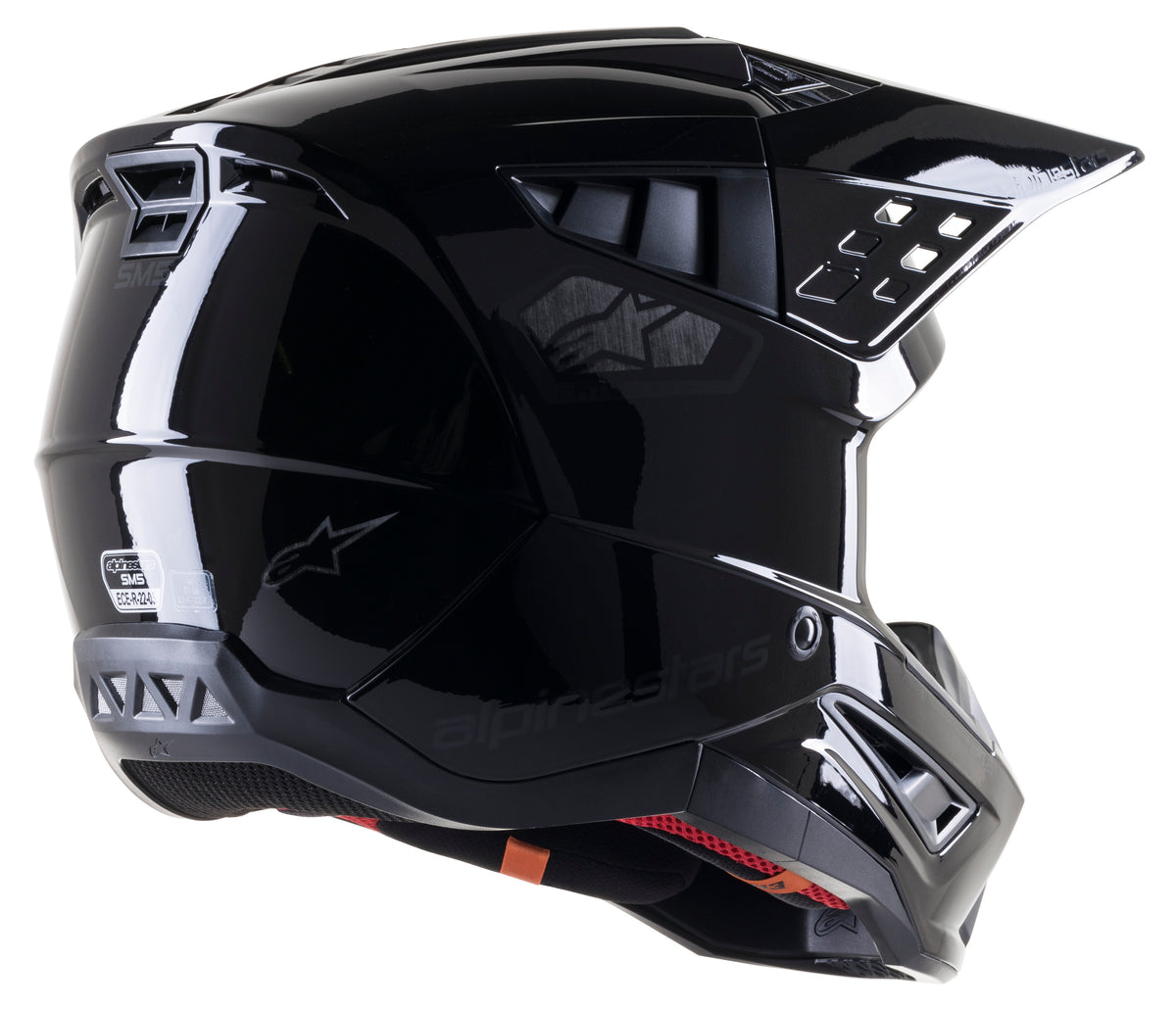 S M5 Scout Helmet Black/Silver Glossy Xl