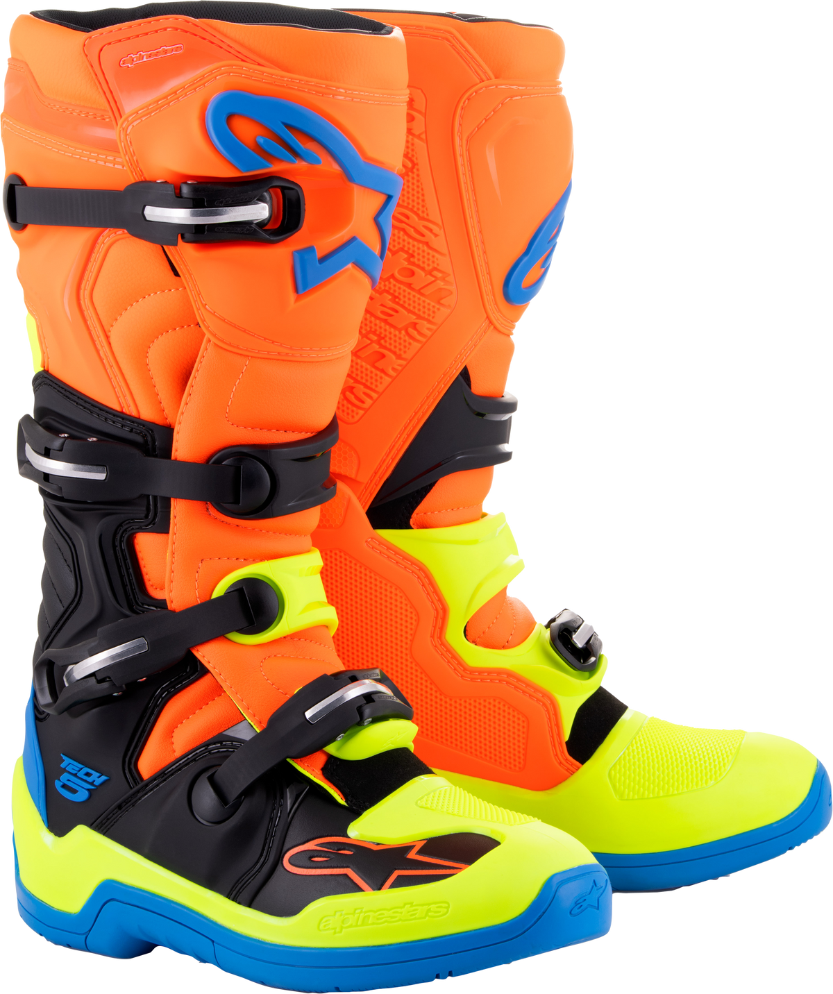 Tech 5 Boots Blue/Orange/Yellow Fluo Sz 15