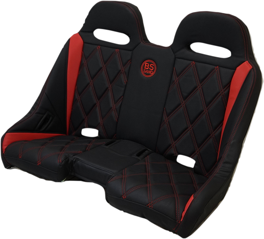 BS SAND Extreme Bench Seat - Black/Red EXBERDBDR