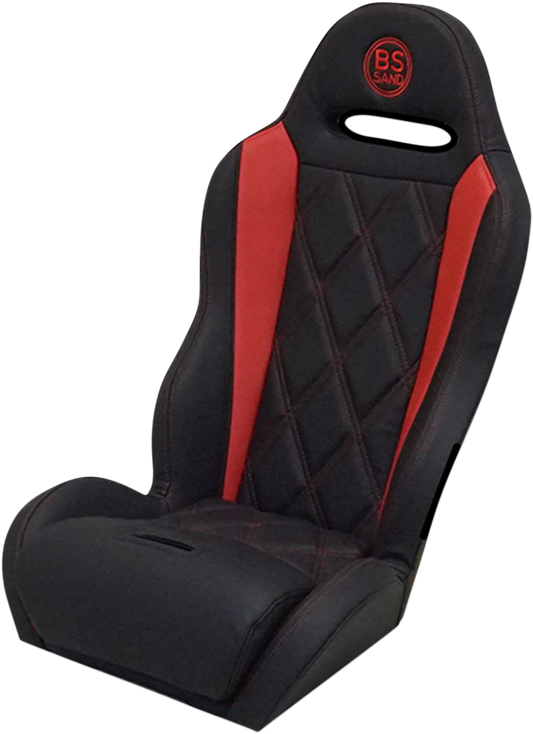 BS SAND Performance Seat - Big Diamond - Black/Red PEBURDBDC1
