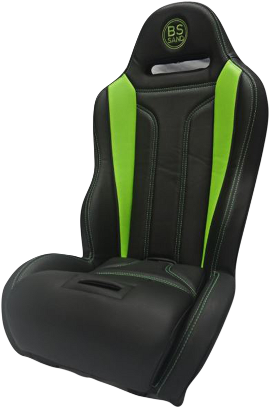 BS SAND Performance Seat - Double T - Black/Green PEBUGRDTT