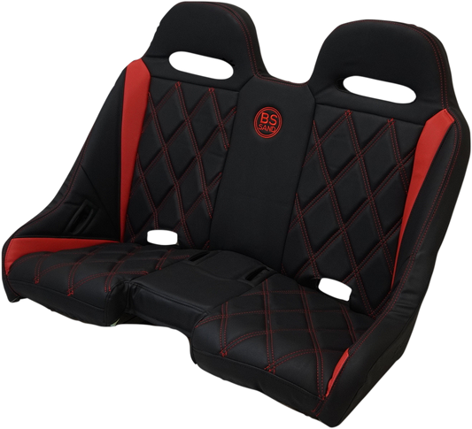 BS SAND Extreme Bench Seat - Black/Red EXBERDBDX