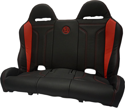 BS SAND Performance Bench Seat -  Black/Red PEBERDDTX
