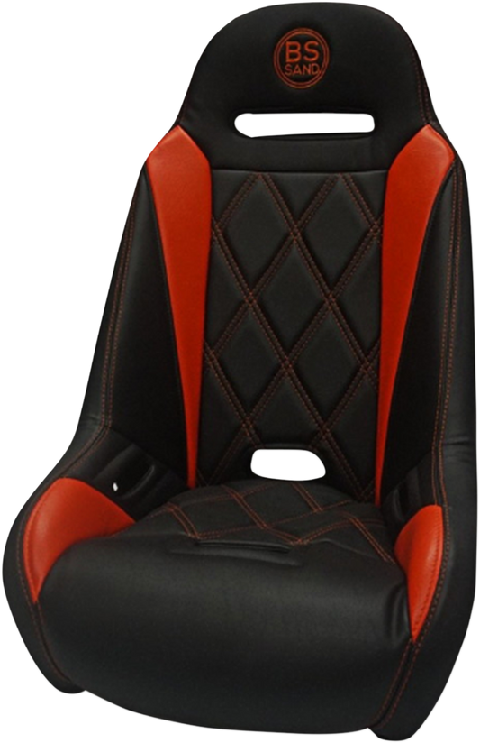 BS SAND Extreme Seat - Big Diamond - Black/Deep Orange EXBUDOBDC