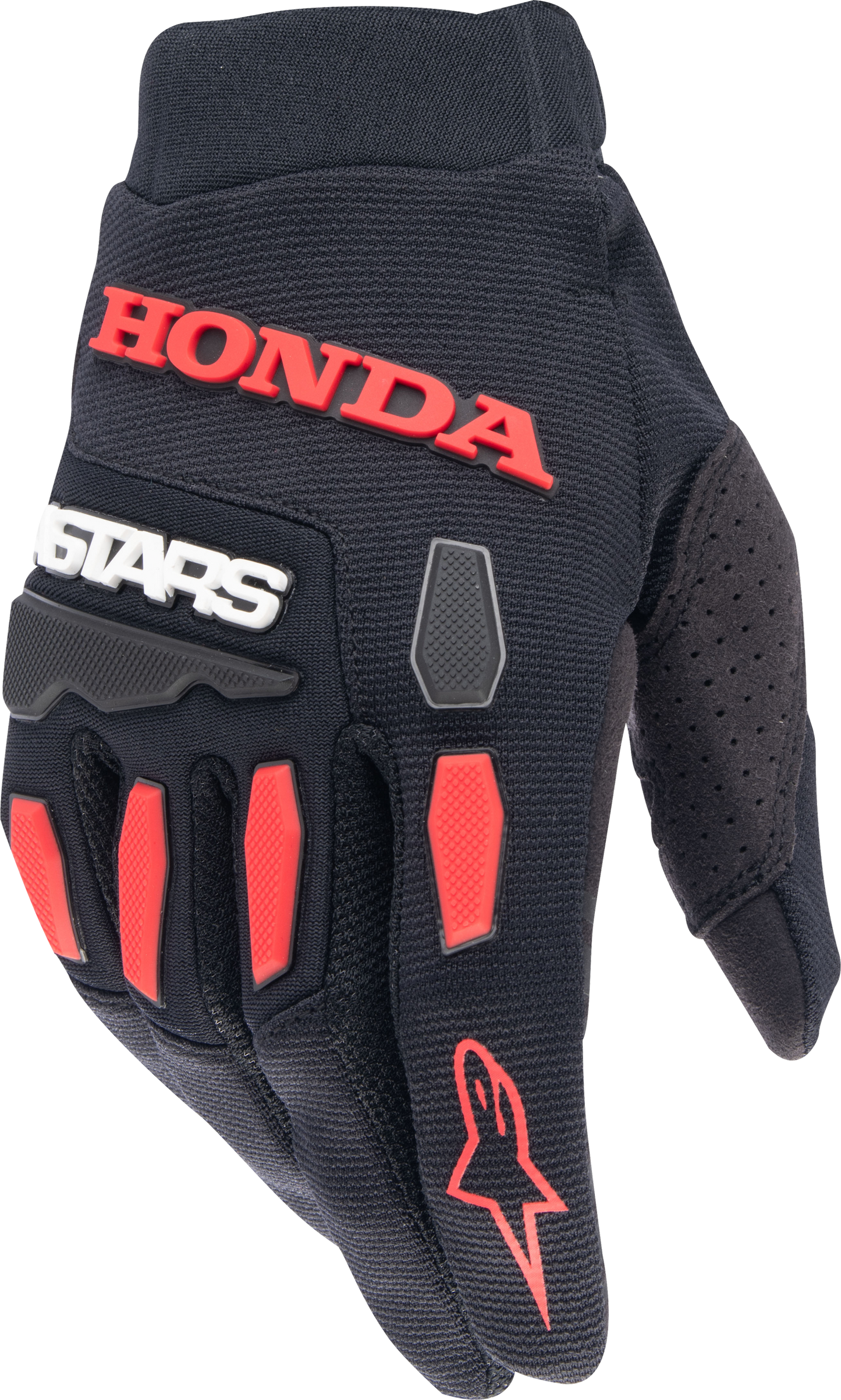 Honda Full Bore Gloves Black/Bright Red Xl