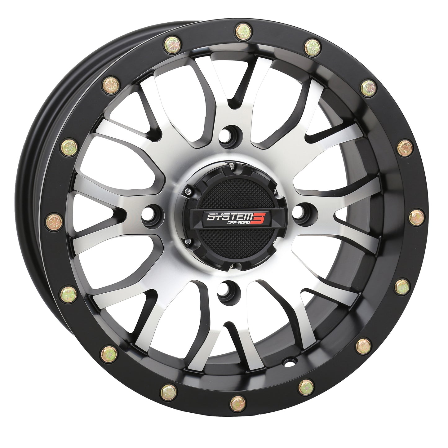 St3 Wheel 14x7 5+2 (+30mm) 4/110 Matte Machined/Black