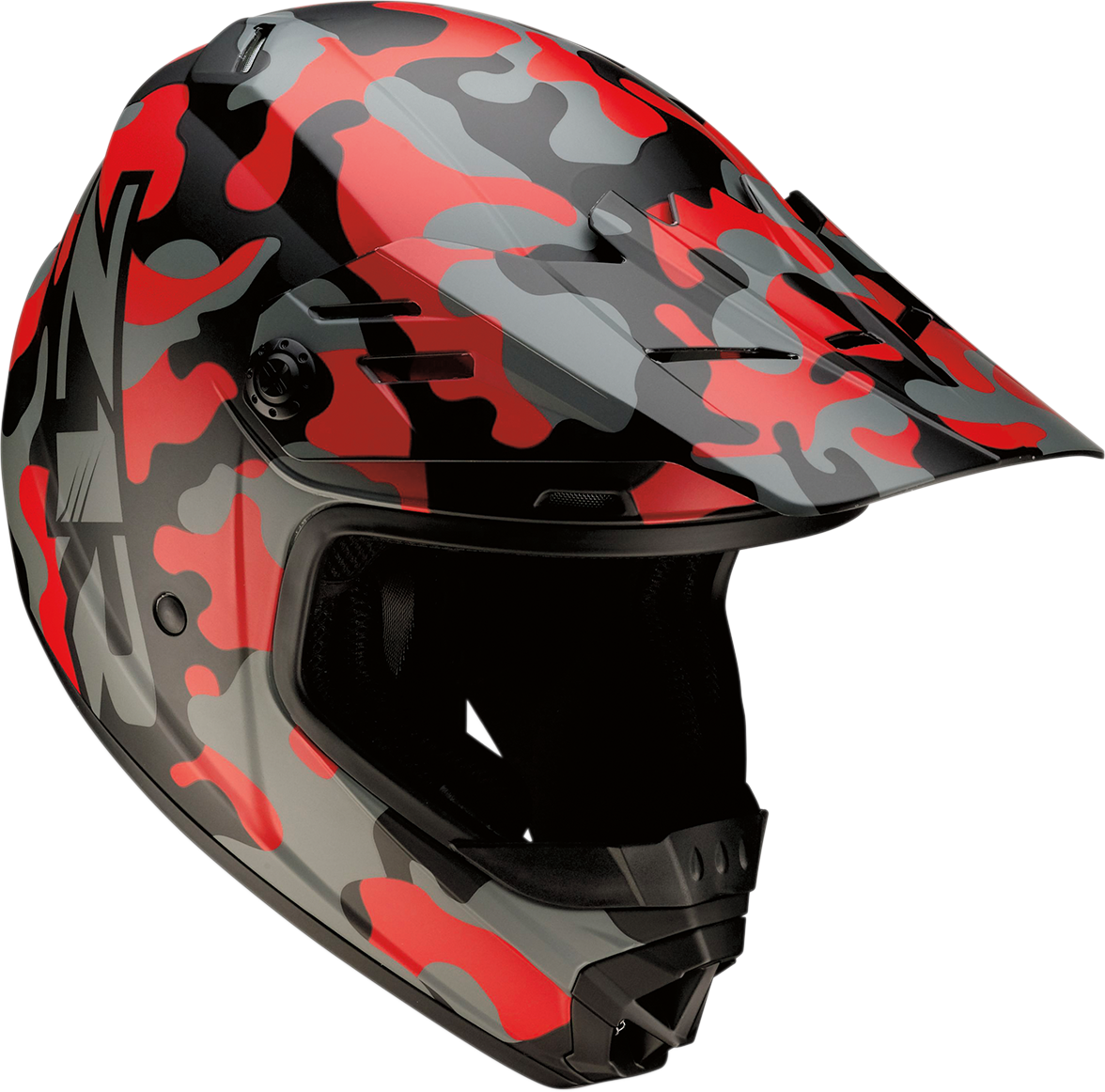 Z1R Youth Rise Helmet - Camo - Red - Small 0111-1264