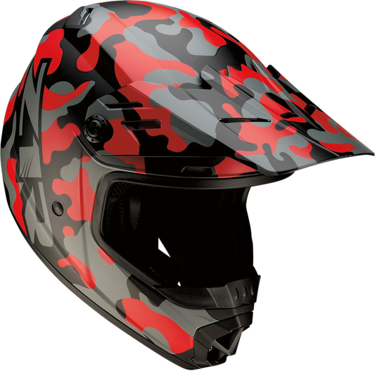 Z1R Youth Rise Helmet - Camo - Red - Small 0111-1264