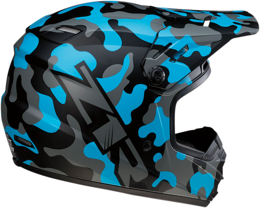 Z1R Youth Rise Helmet - Camo - Blue - Small 0111-1267