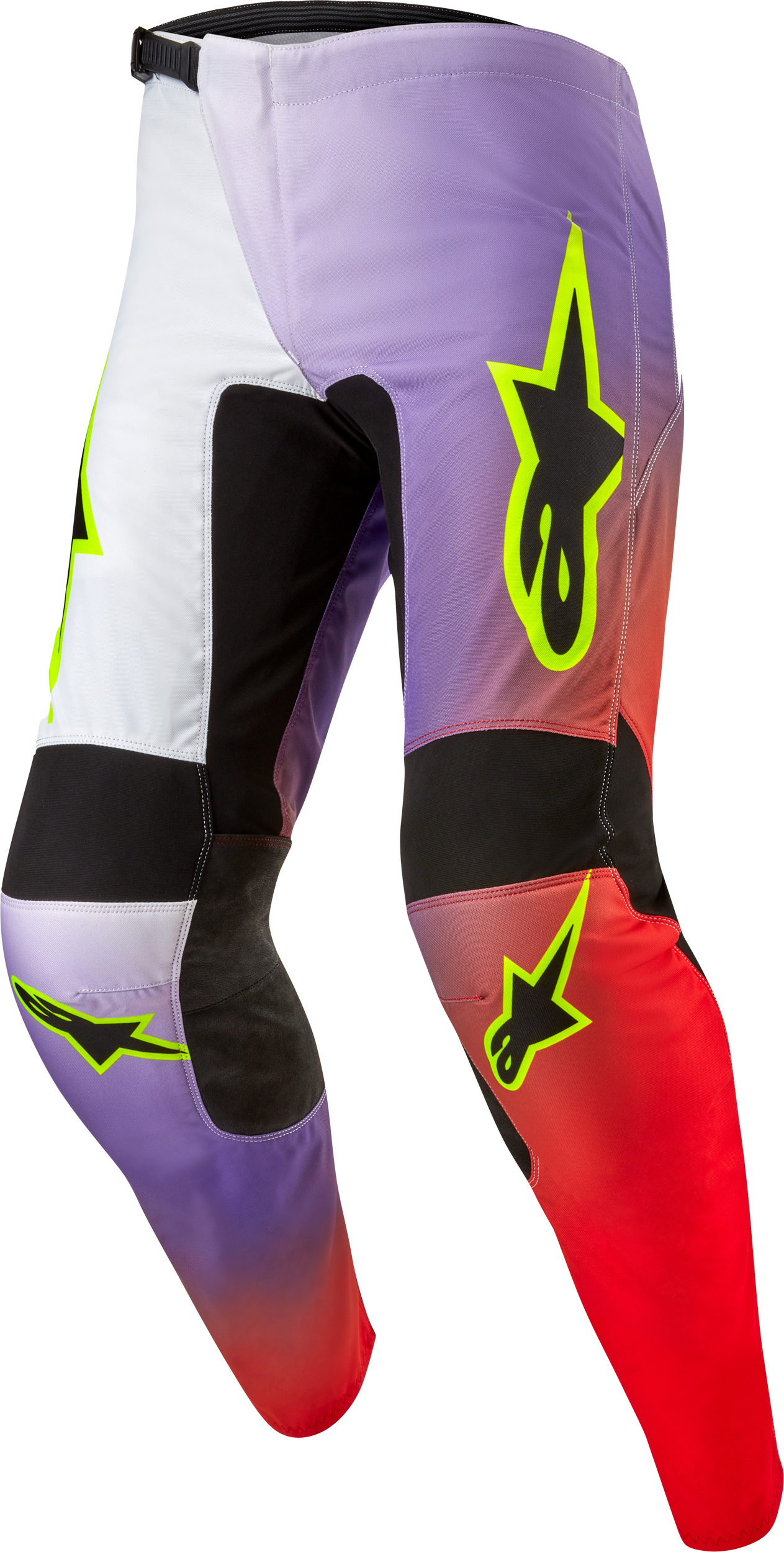 Fluid Lucent Pants Wht/Neon Rd/Ylw Fluo Sz 30