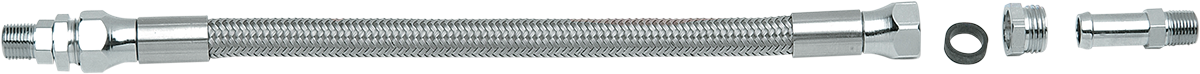 DRAG SPECIALTIES Oil Line with Fittings - Stainless Steel - 16" 616