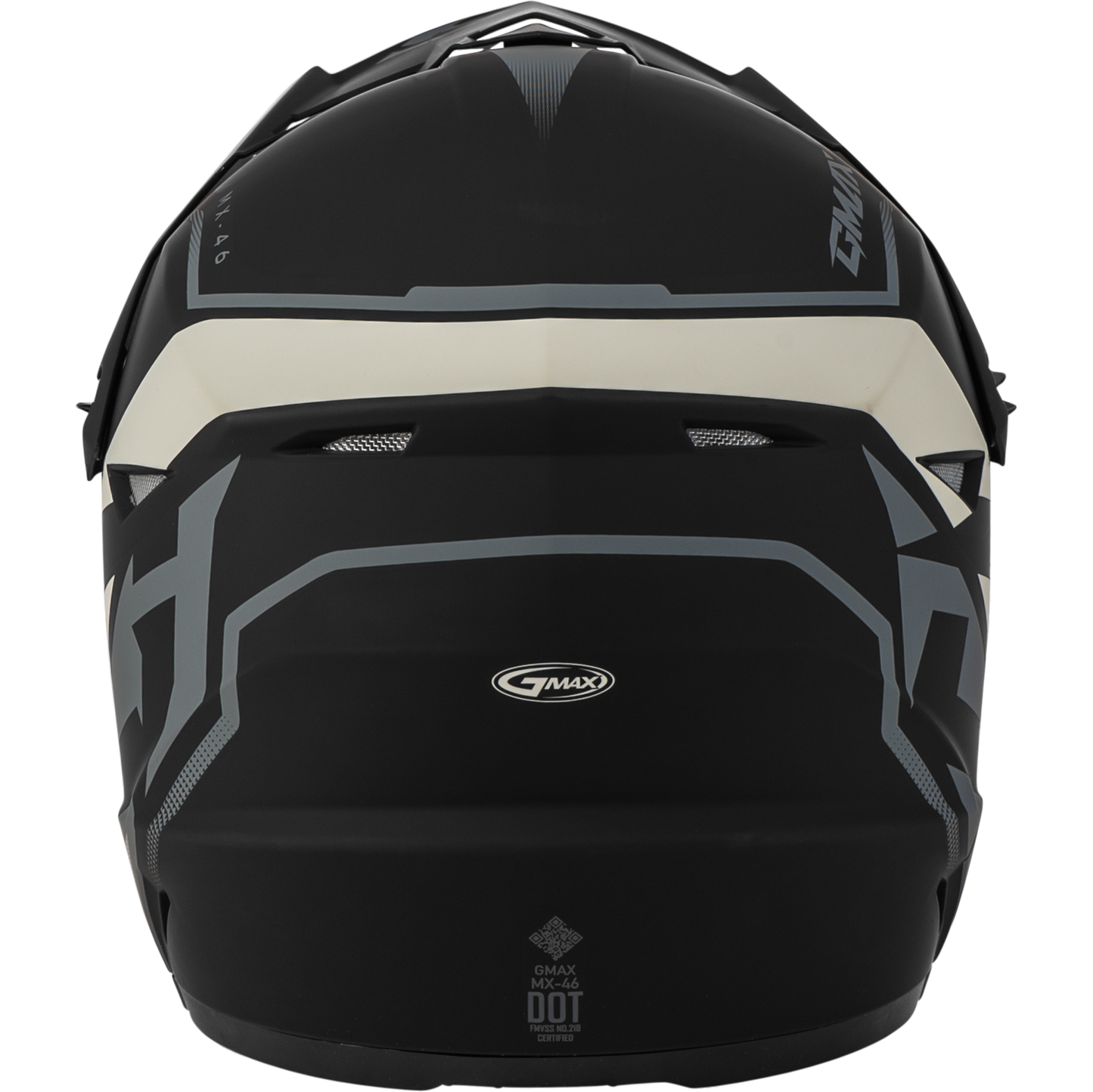Mx 46 Compound Helmet Matte Black/Grey/White Sm