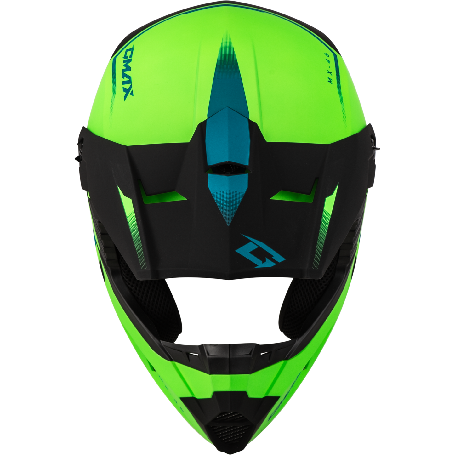 Mx 46 Compound Helmet Matte Hi Vis Green/Blk/Blue Md