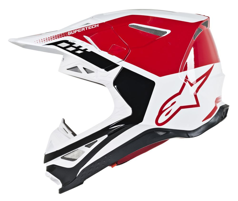 S.Tech S M8 Triple Helmet Red/White Xs