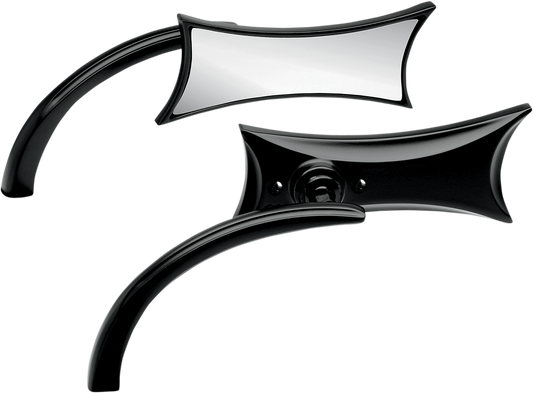 ARLEN NESS 4 Point Mirror - Black - Left 13-418