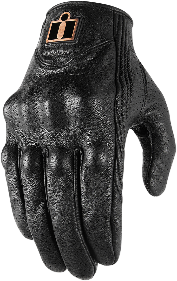 ICON Pursuit Classic* Perforated Gloves - Black - XL 3301-3833
