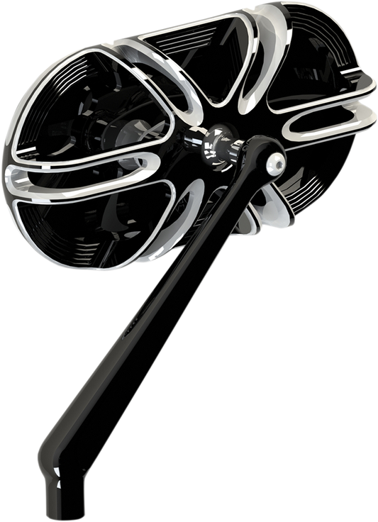 ARLEN NESS Deep Cut Mirror - Black - Left 13-164