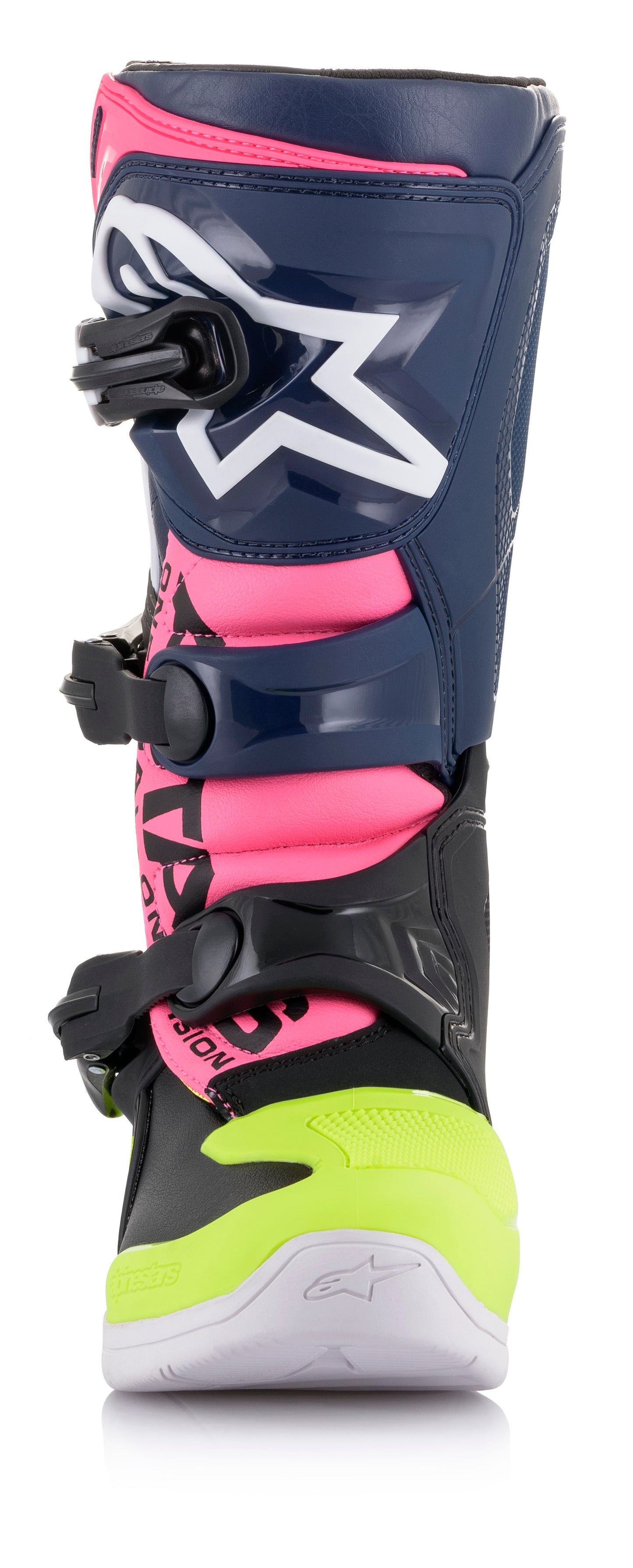 Tech 3s Youth Boots Black/ Dark Blue/Pink Fluo Sz 08