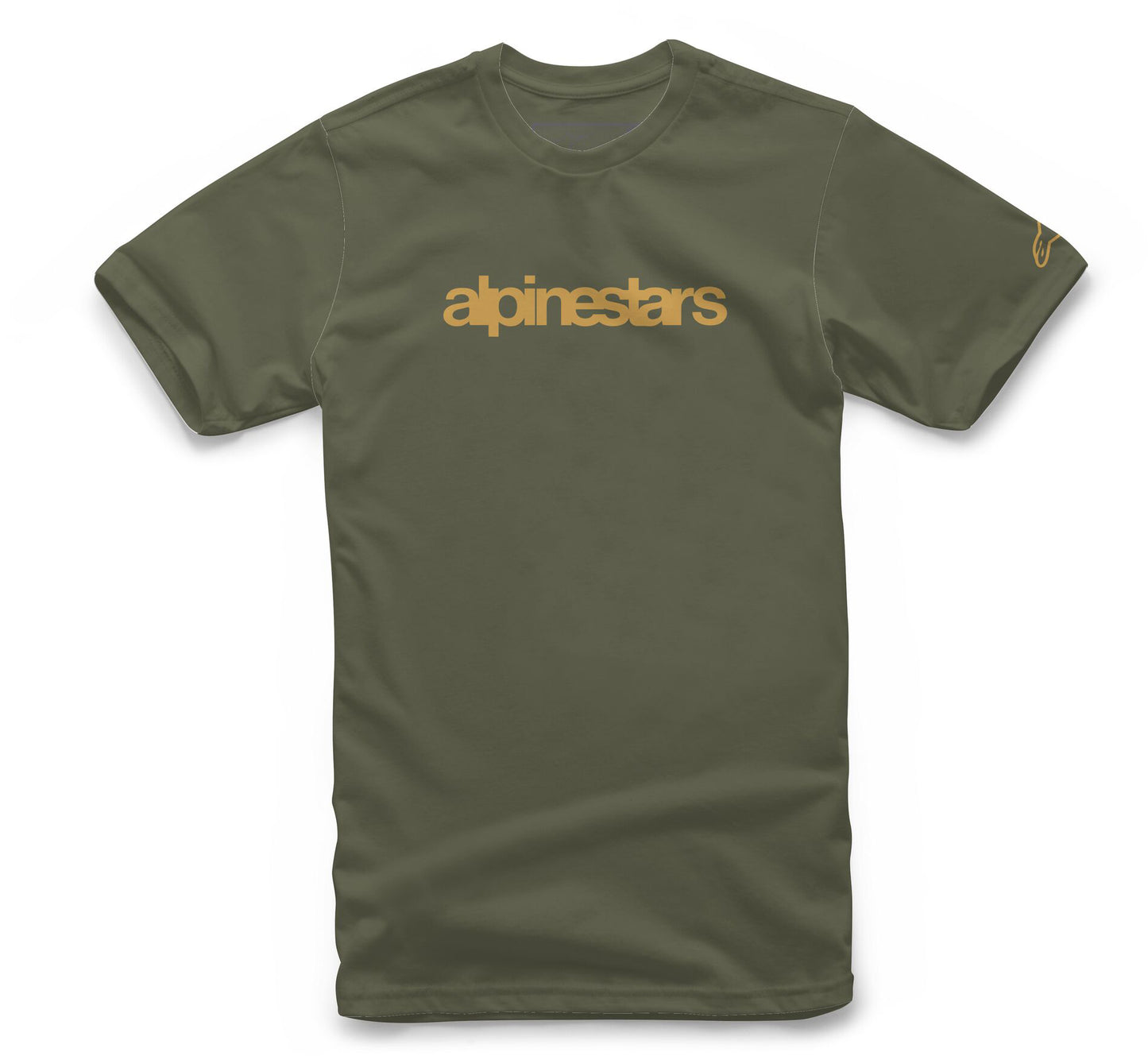 Heritage Logo Tee Military/Gold Sm