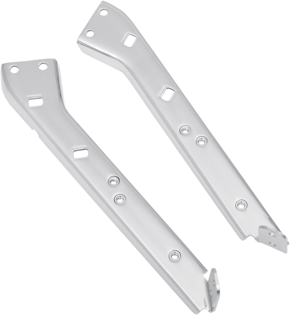 DRAG SPECIALTIES Left Saddlebag Rail Support  Bracket - Chrome S77-0135L