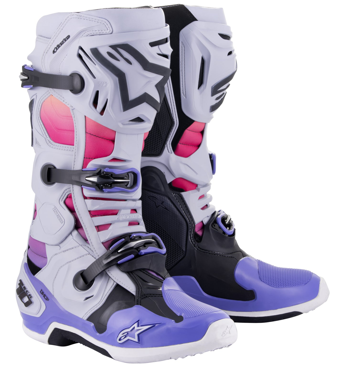 Tech 10 Le Daytona 23 Boots Grey/Orange Fluo/Rhodamine 12