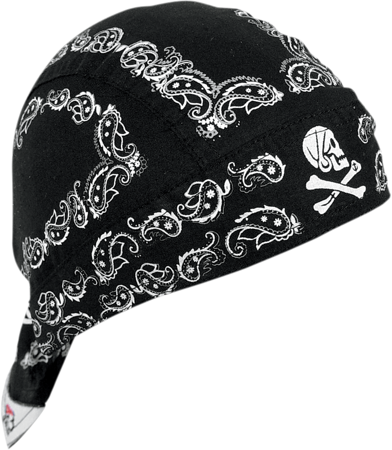 ZAN HEADGEAR Flydanna? Head Wrap - Black Paisley Z500