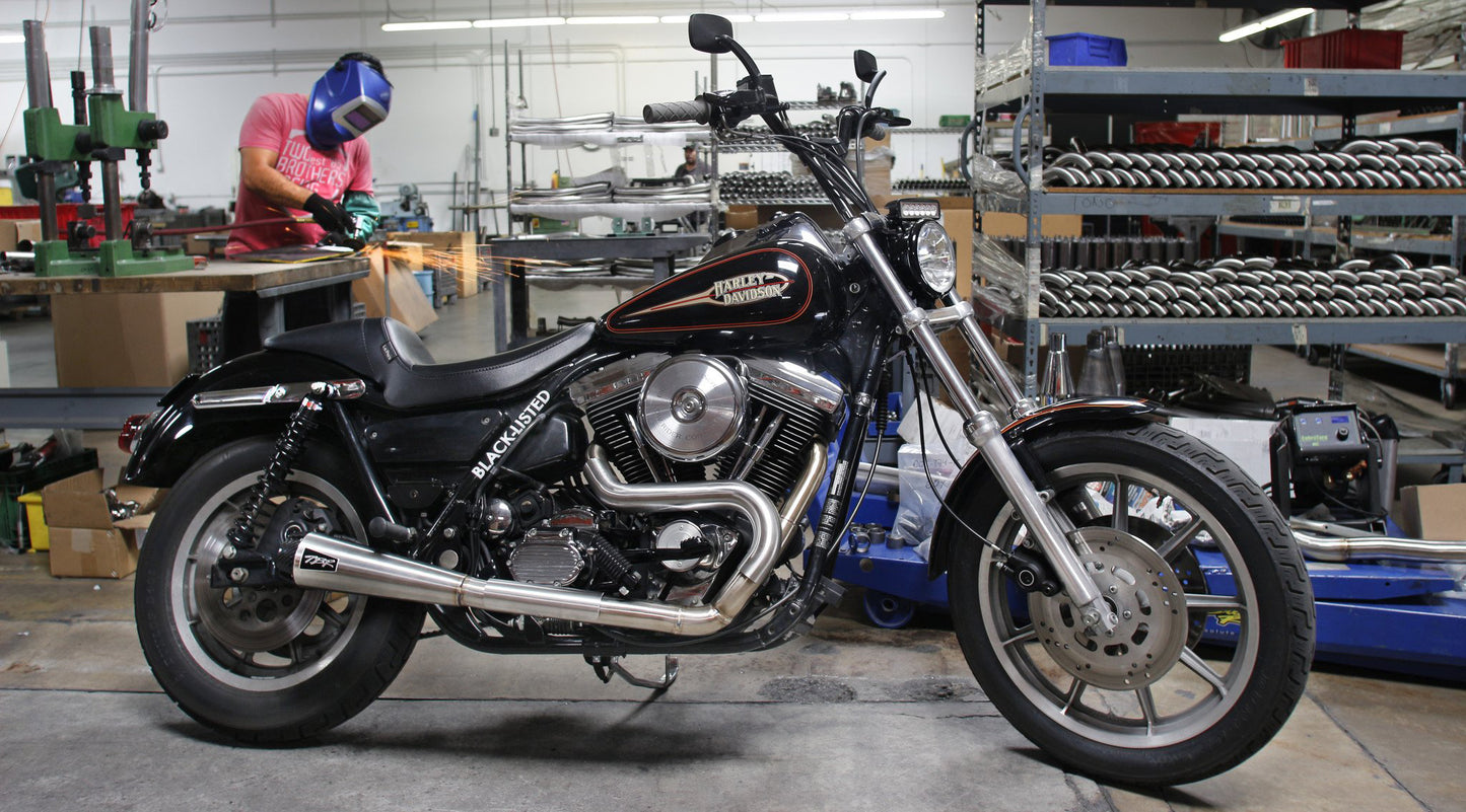 Comp S 2in1 Exhaust Fxr Brushed W/Cf End Cap