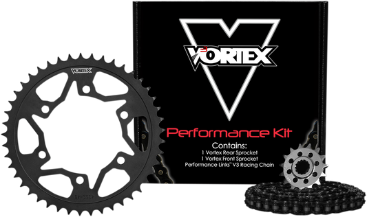 VORTEX Chain Kit - Black - Yamaha - MT-07 CK6447