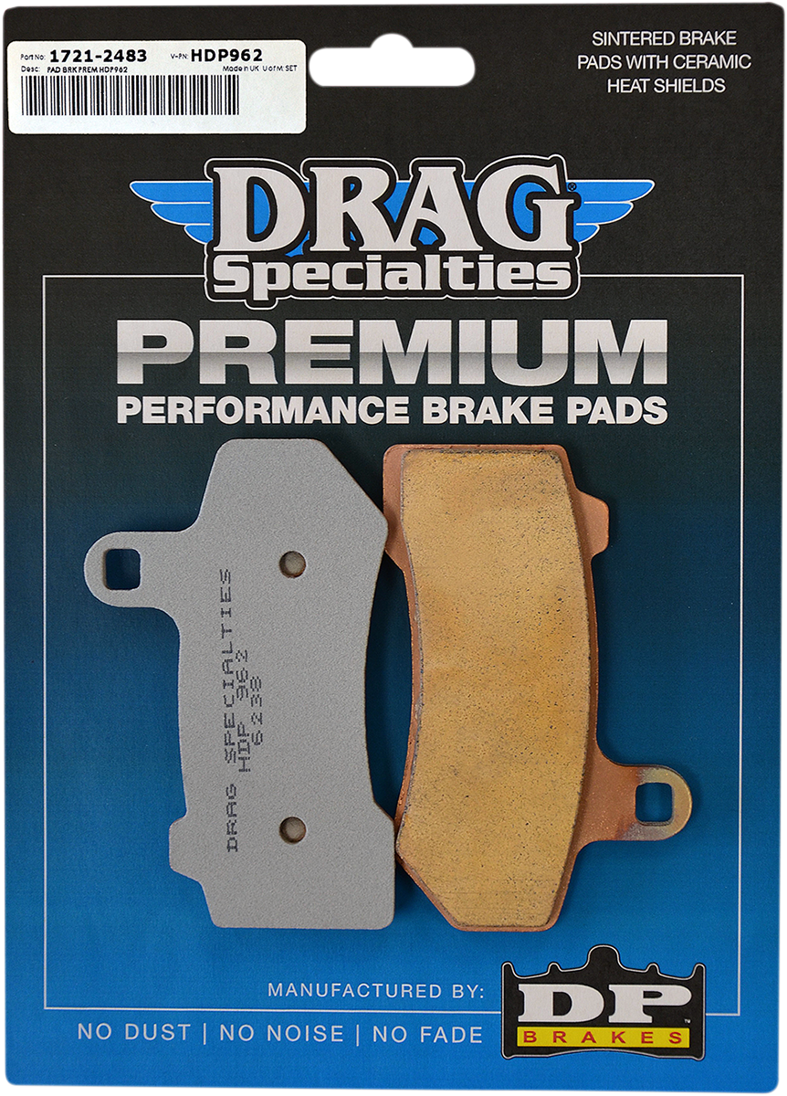 DRAG SPECIALTIES Sintered Brake Pads - Harley-Davidson HDP962