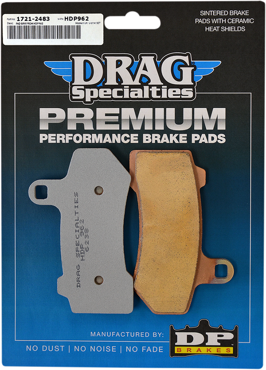 DRAG SPECIALTIES Sintered Brake Pads - Harley-Davidson HDP962