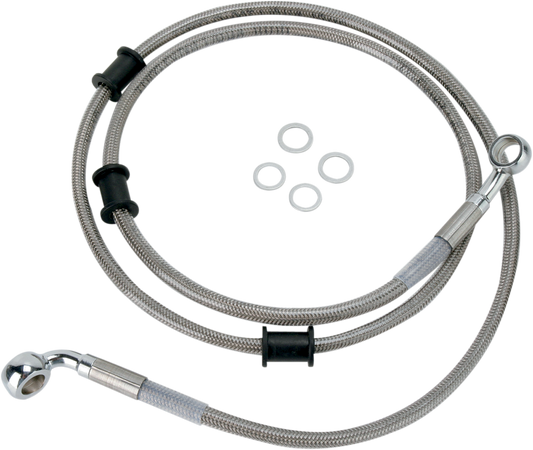 DRAG SPECIALTIES Brake Line - Front (Upper) - Stainless Steel 680214