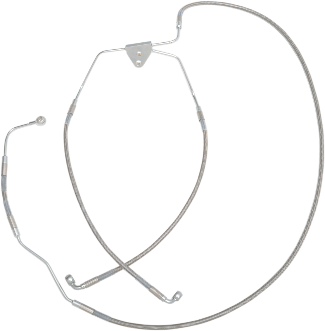 DRAG SPECIALTIES Brake Line - Front (Lower/Mid) - Stainless Steel 691183