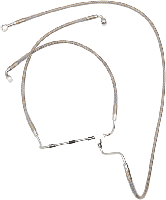 DRAG SPECIALTIES Brake Line - +10" - Stainless Steel - ABS 614220-10