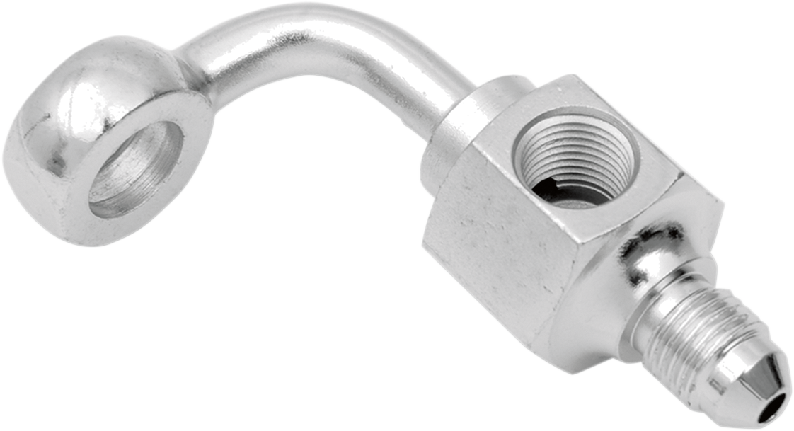 DRAG SPECIALTIES Banjo Fitting -  3/8" x AN3 - 90? - Short 304