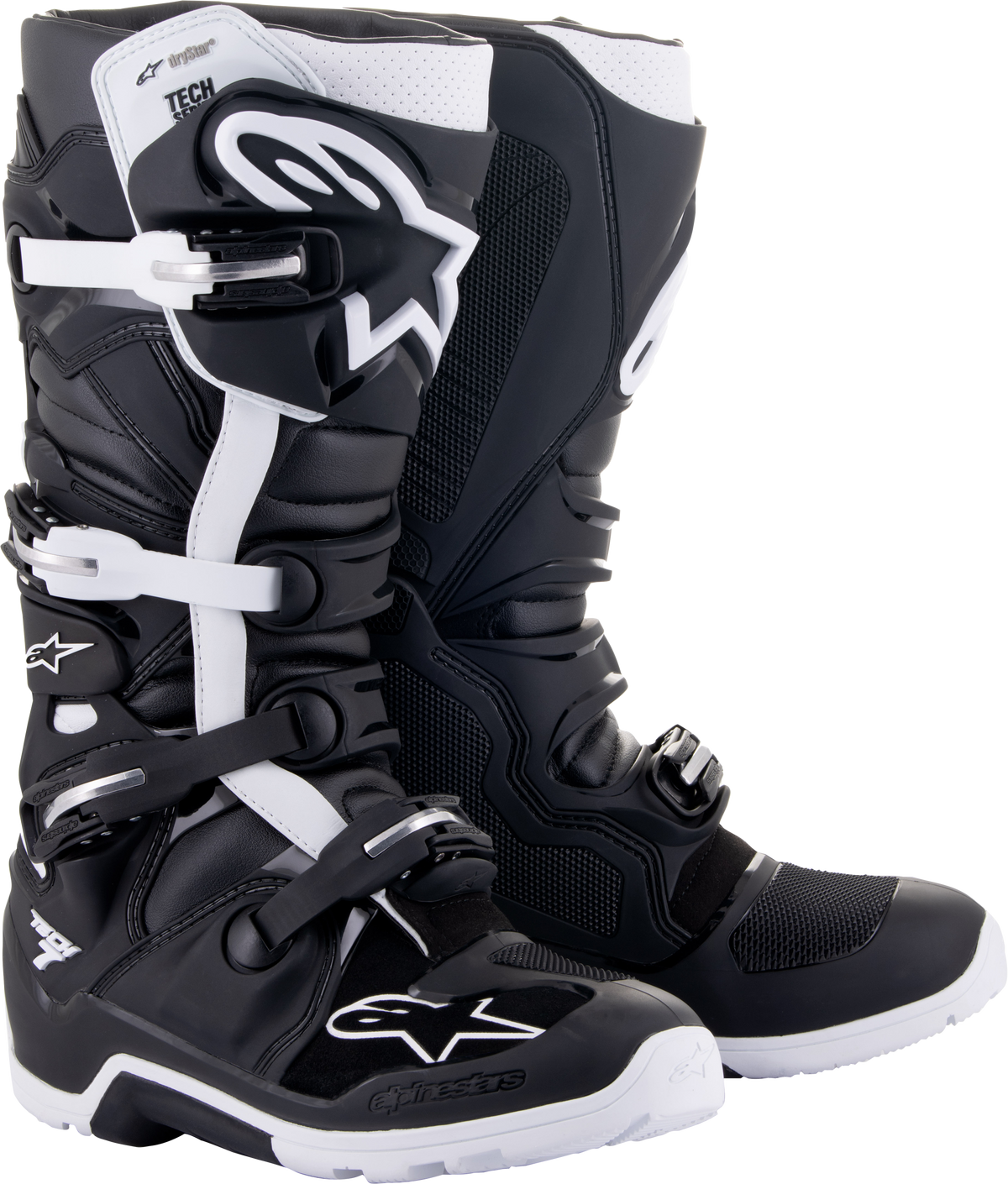 Tech 7 Enduro Drystar Boots Black/White Sz 10