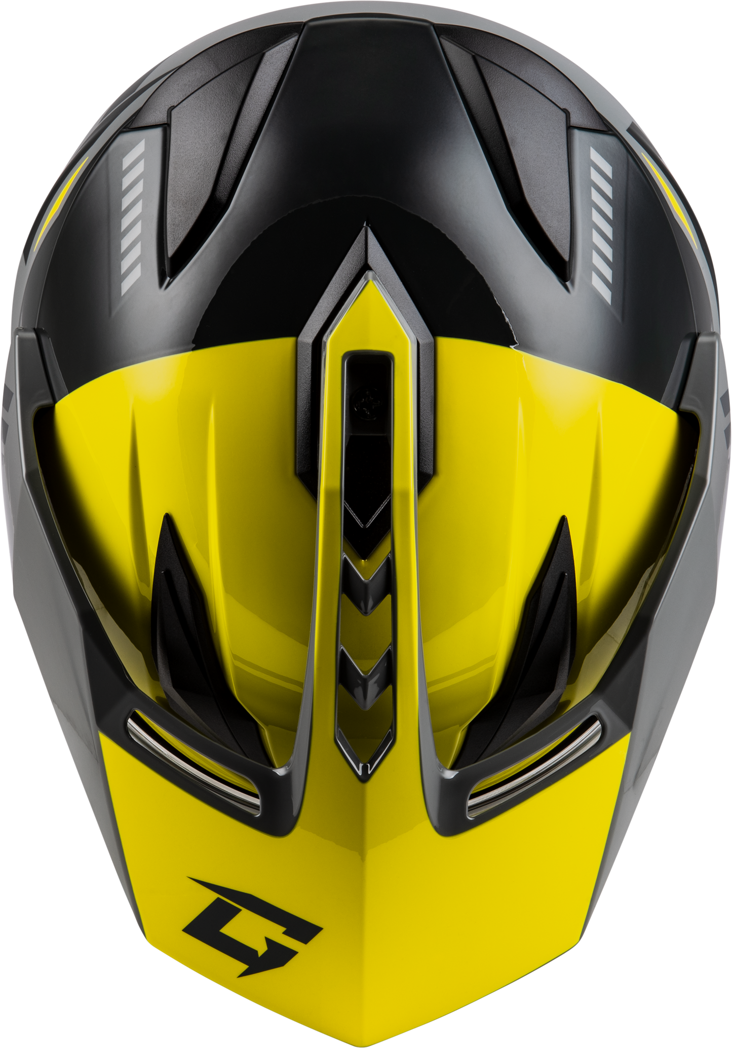 Gm 11s Ronin Snow Helmet W/ Elec Shld Yellow/Slvr/Grey Xl