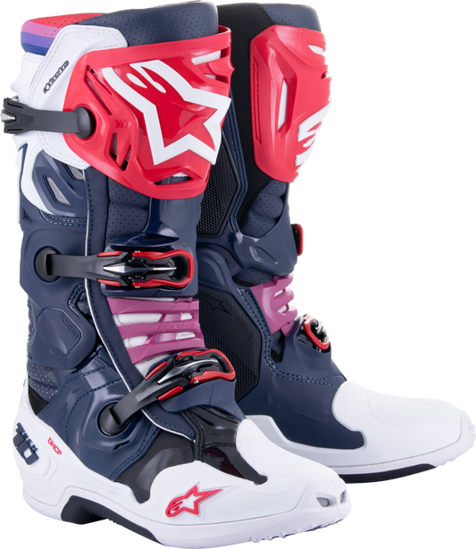 Tech 10 Supervented Boots Night Nvy/Wht/Rainbow Sz 13