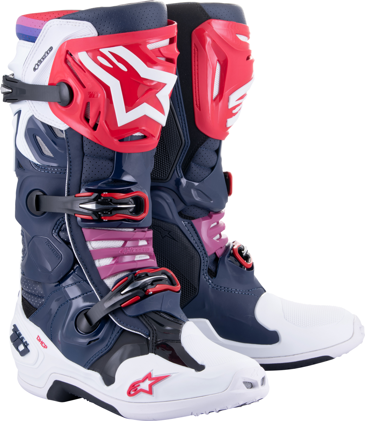 Tech 10 Supervented Boots Night Nvy/Wht/Rainbow Sz 12