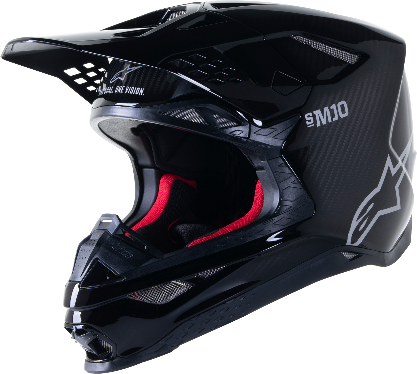 S M10 Solid Helmet Carbon Glossy Black Xs