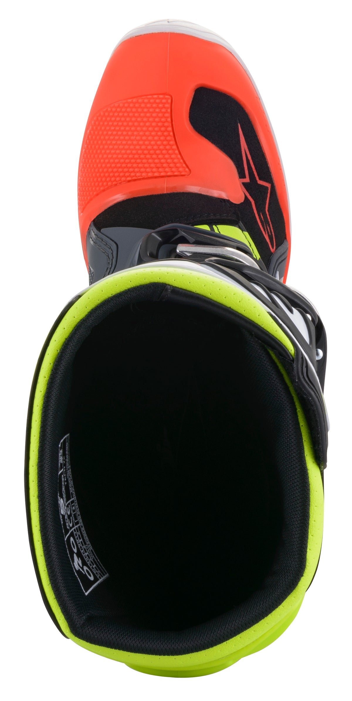 Tech 7s Boots Dark Grey/ Red Fluo/Yellow Fluo Sz 05