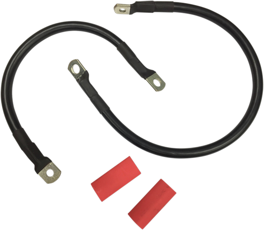 DRAG SPECIALTIES Black Battery Cable Set - '86-'03 XL E25-0091B-D3