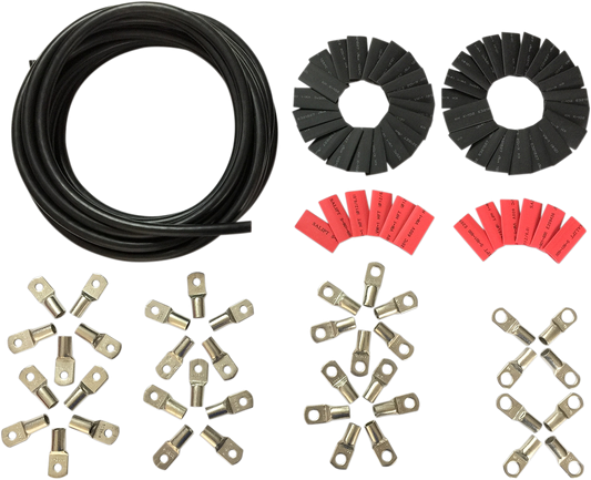 DRAG SPECIALTIES Custom Battery Cable Kit  - Harley Davidson - Black E25-0092BK